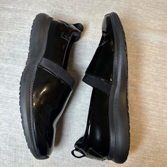 Vionic Pro Womens Fiona PNT Slip-On Shoes Size 8.5 Black Patent Leather Made In - Picture 6 of 9